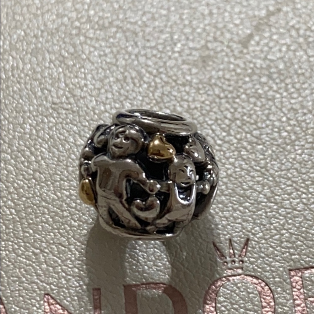 Pandora Family Forever Charm Heart two tone